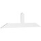 Ekena Millwork Portland Architectural Grade PVC Gable Bracket, 84"W x 21"H x 2"D x 6"F, 6/12 Pitch GBP084X21X0206POR00 - alternate 1